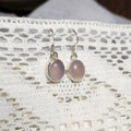 Lavender Chalcedony Dangle Earrings