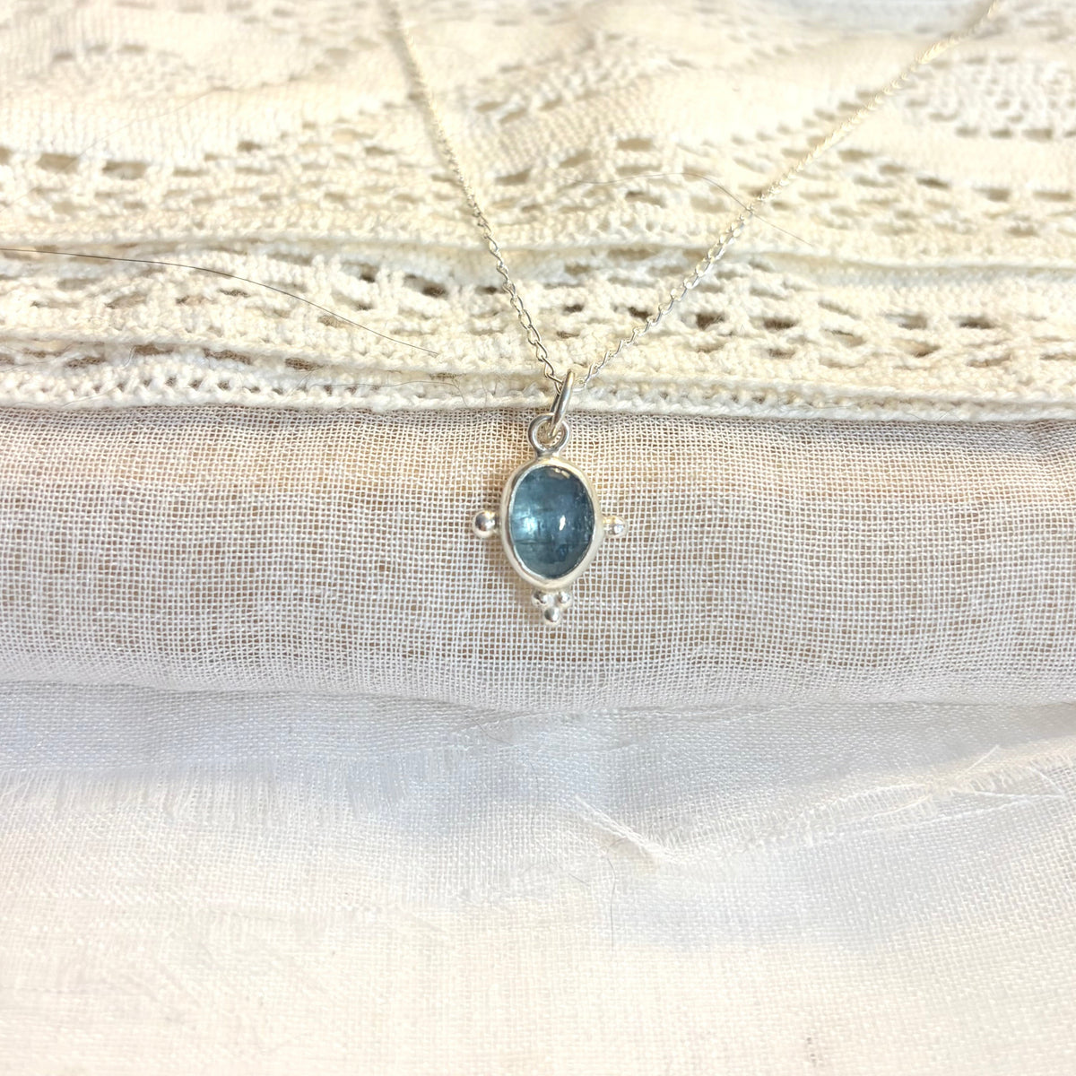 Kyanite Dainty Necklace Pendant