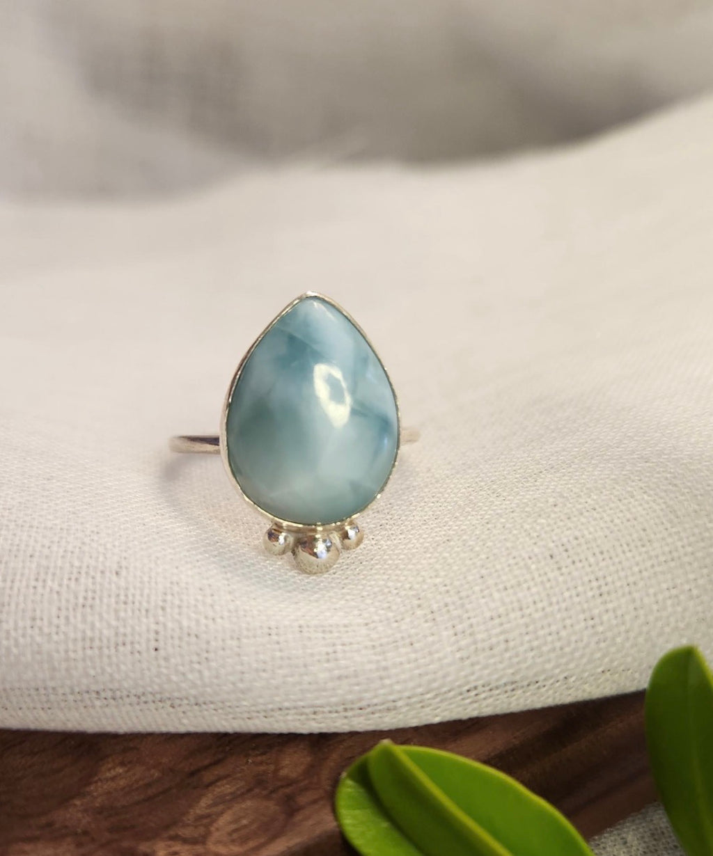 Larimar Statement Ring | Size 7.25 / Size O