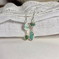 Asymmetrical Turquoise Dangle Earrings