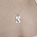 Diamond Shape Pearl Necklace Pendant