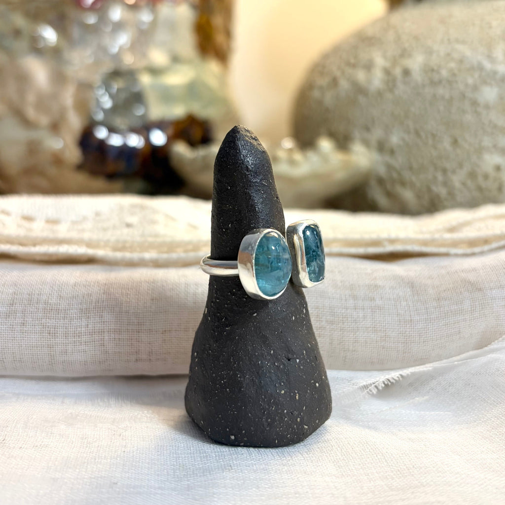 Kyanite Adjustable Ring | Approx Size 6 - 7.5 / Size L 1/2 - O 1/2