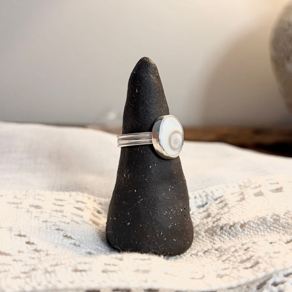 Shiva Shell Ring | Size 6.75 / Size N