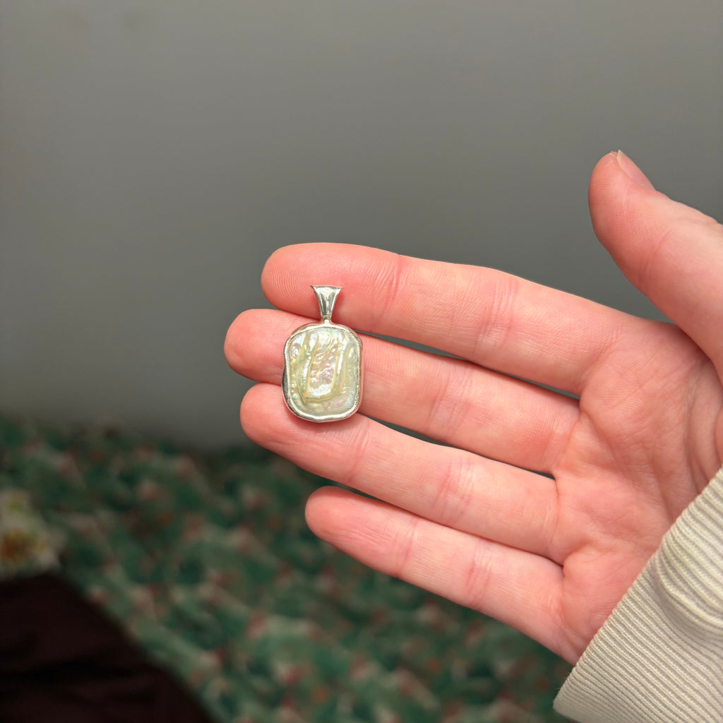 Baroque Pearl Necklace Pendant