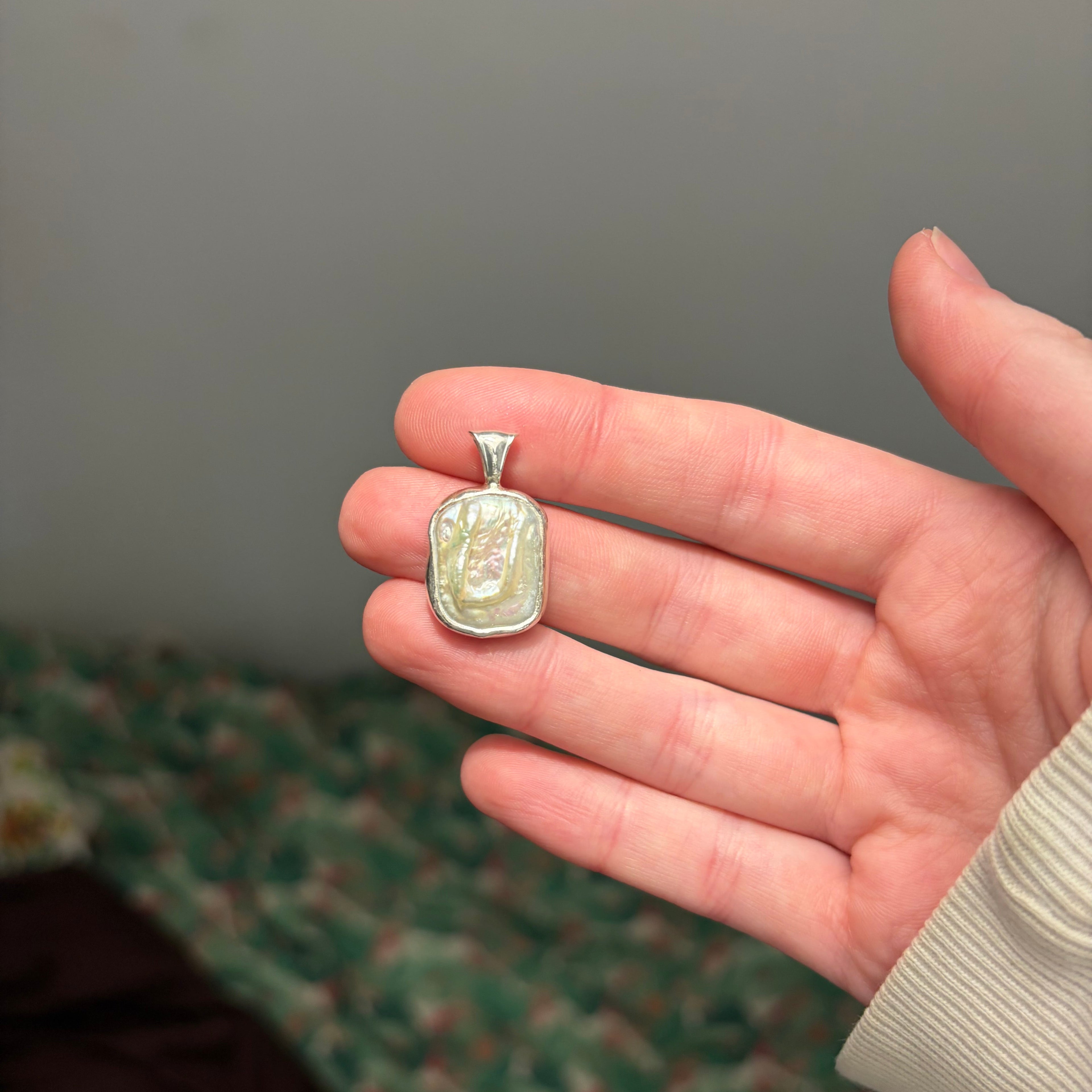 Baroque Pearl Necklace Pendant