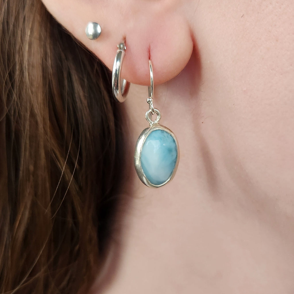 Larimar Dangle Earrings
