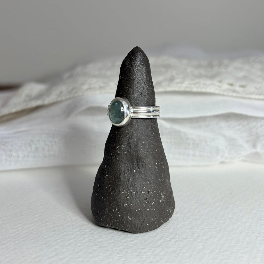 Moss Aquamarine Ring | Size 5.25 / Size K