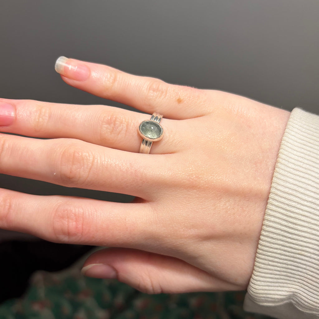 Moss Aquamarine Ring | Size 5.25 / Size K
