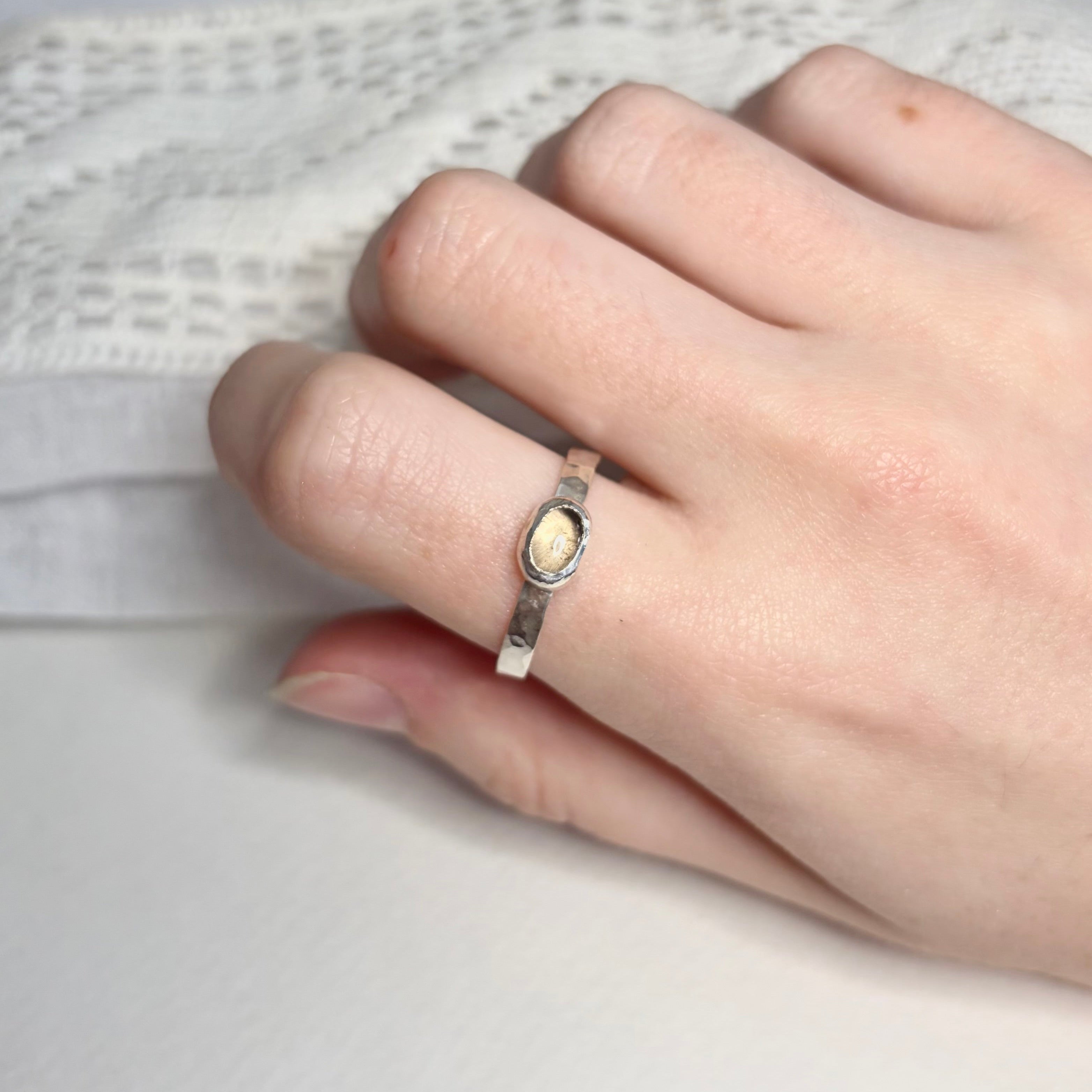 Smoky Quartz Ring | Size 9.5 / Size S 1/2