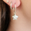 Star Shaped Pearl Earrings