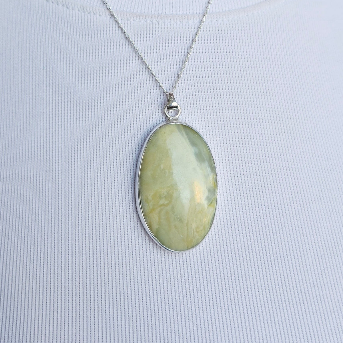 Serpentine Statement Necklace Pendant