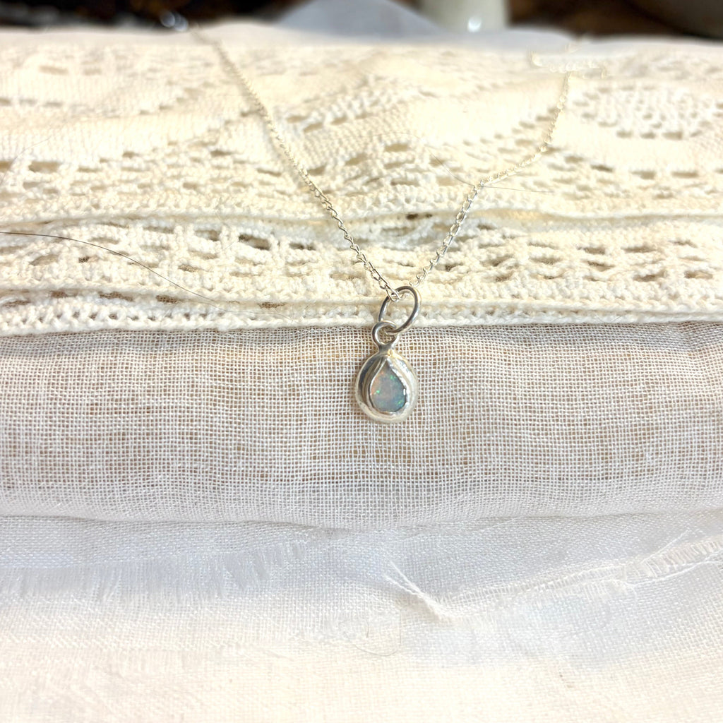 Pipe Opal Dainty Necklace Pendant