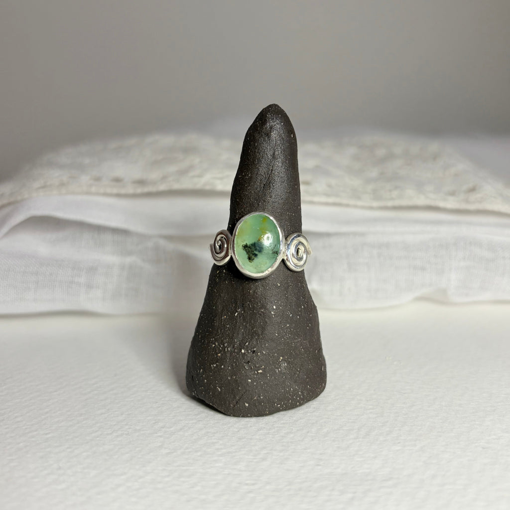 Peruvian Opal Ring | Size 8.5 / Size Q 1/2