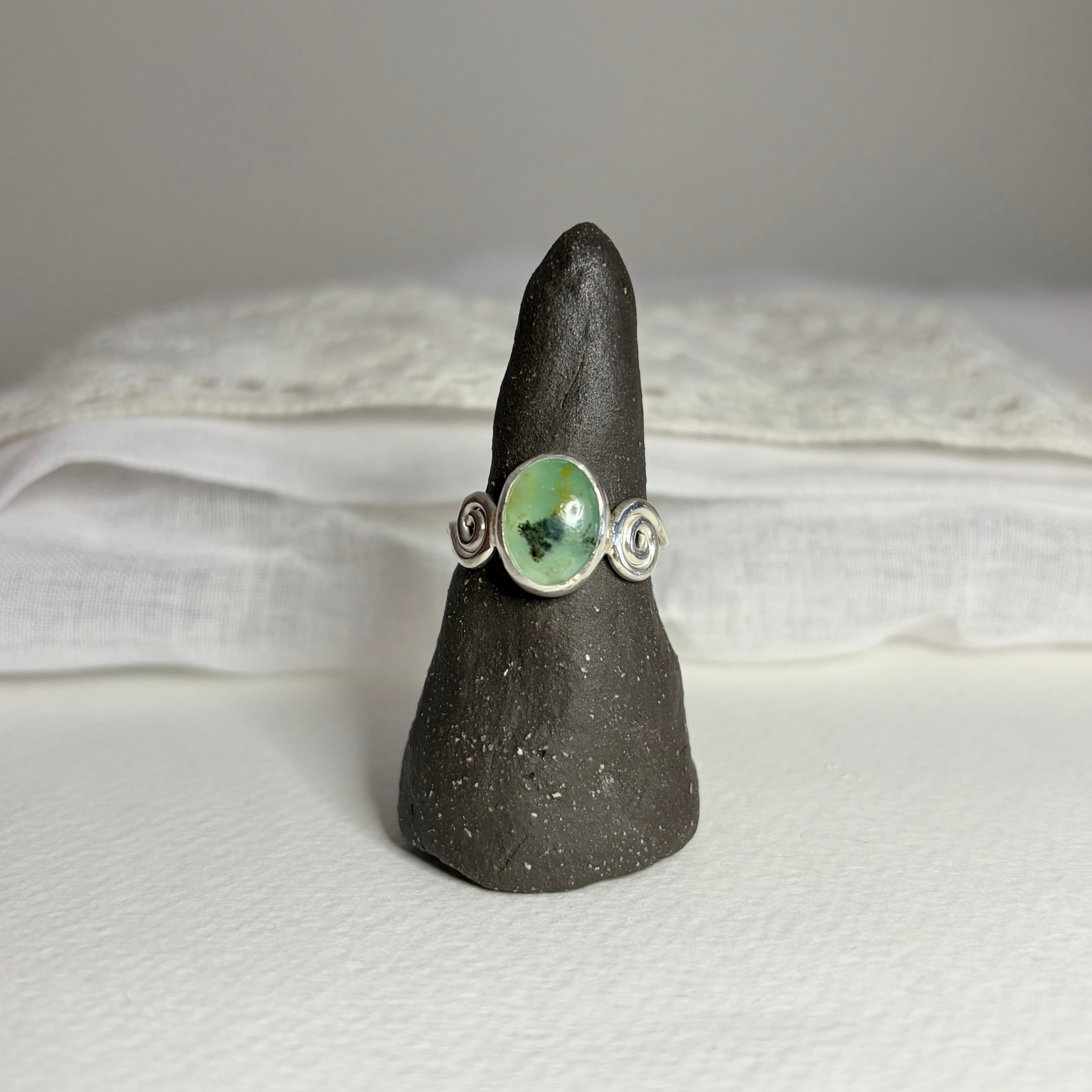 Peruvian Opal Ring | Size 8.5 / Size Q 1/2