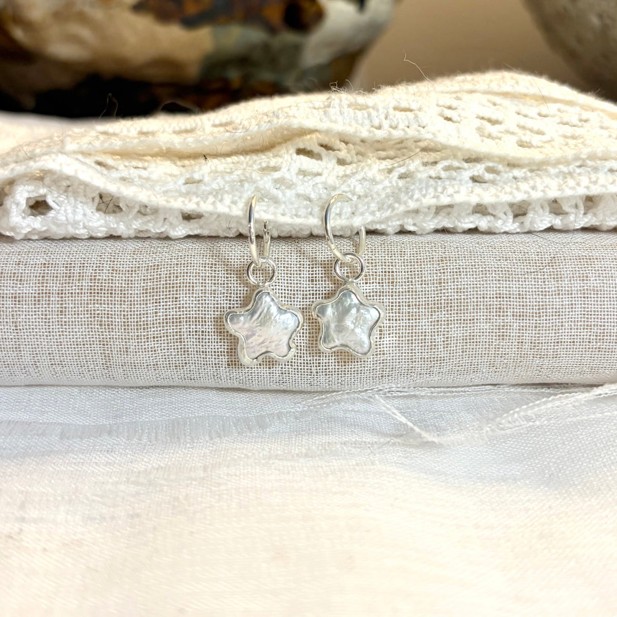 Star Pearl Earrings