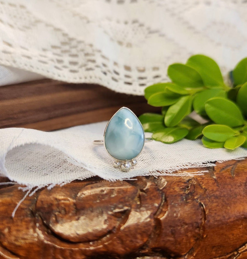 Larimar Statement Ring | Size 7.25 / Size O