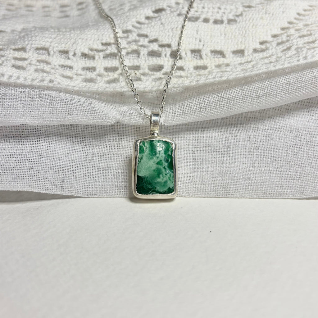 Green Variscite Necklace Pendant