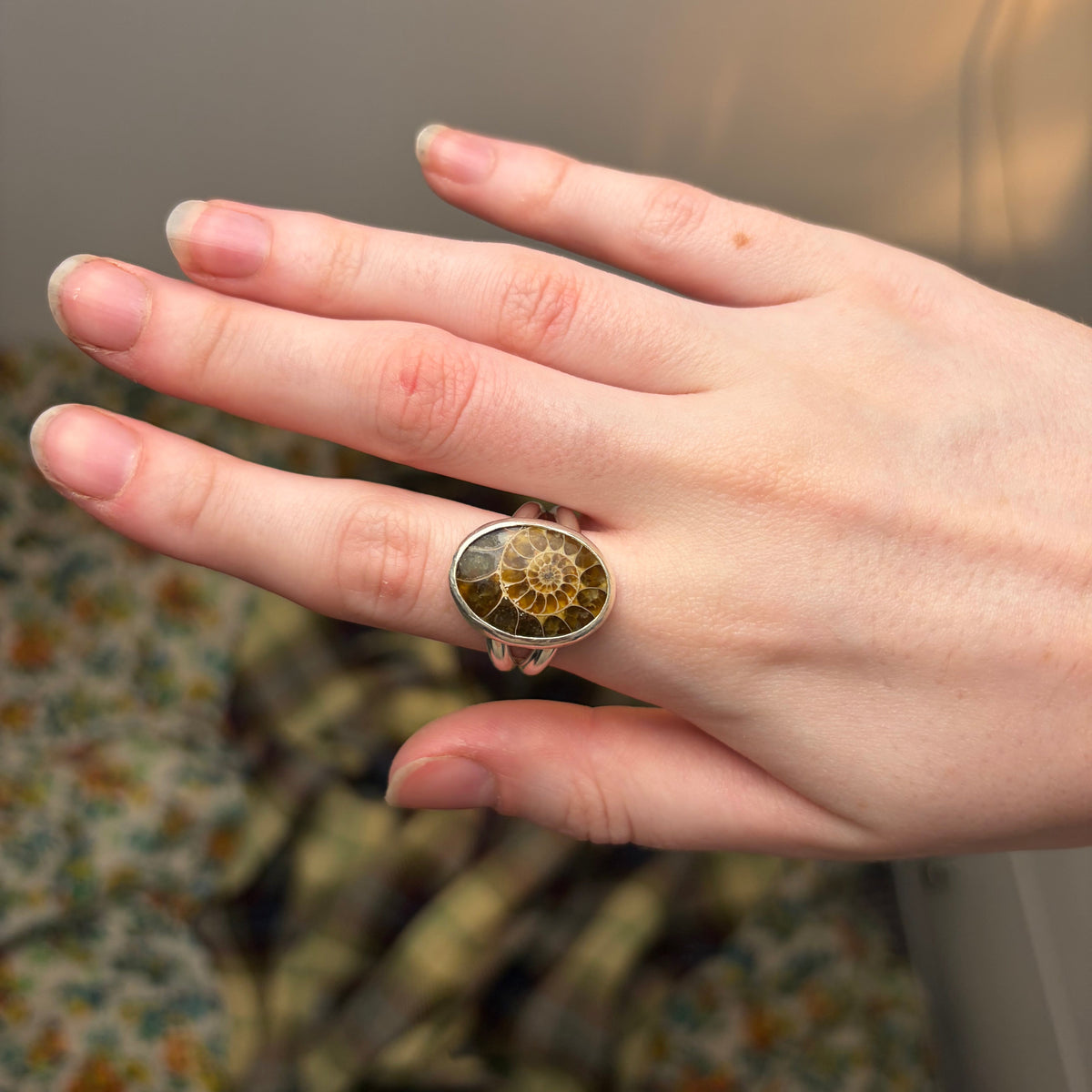 Ammonite Ring | Size 9.5 / Size S 1/2