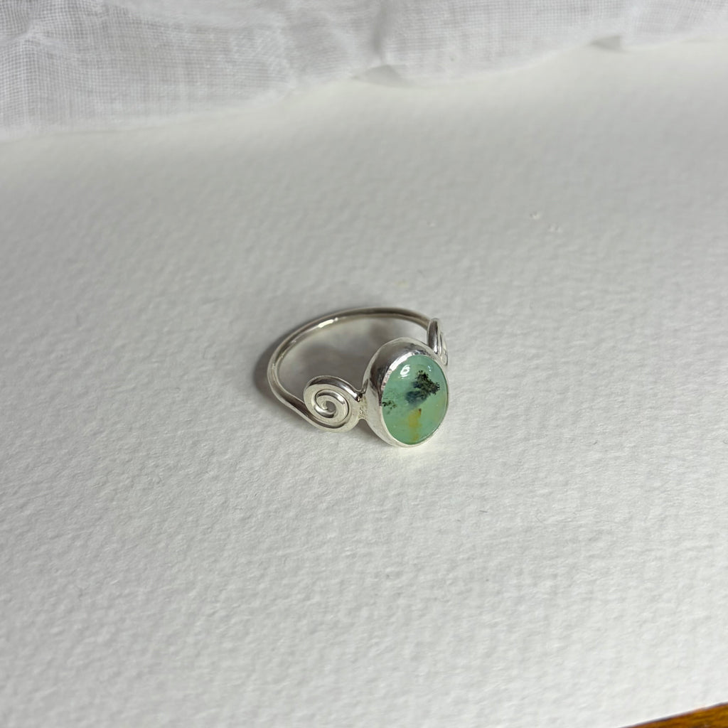 Peruvian Opal Ring | Size 8.5 / Size Q 1/2