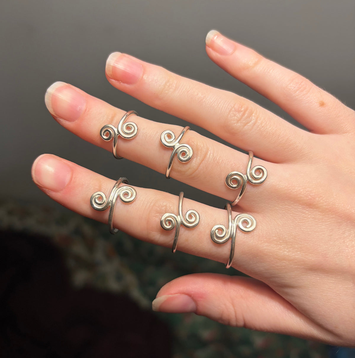 Wrought Iron Spiral Rings | Assorted Sizes