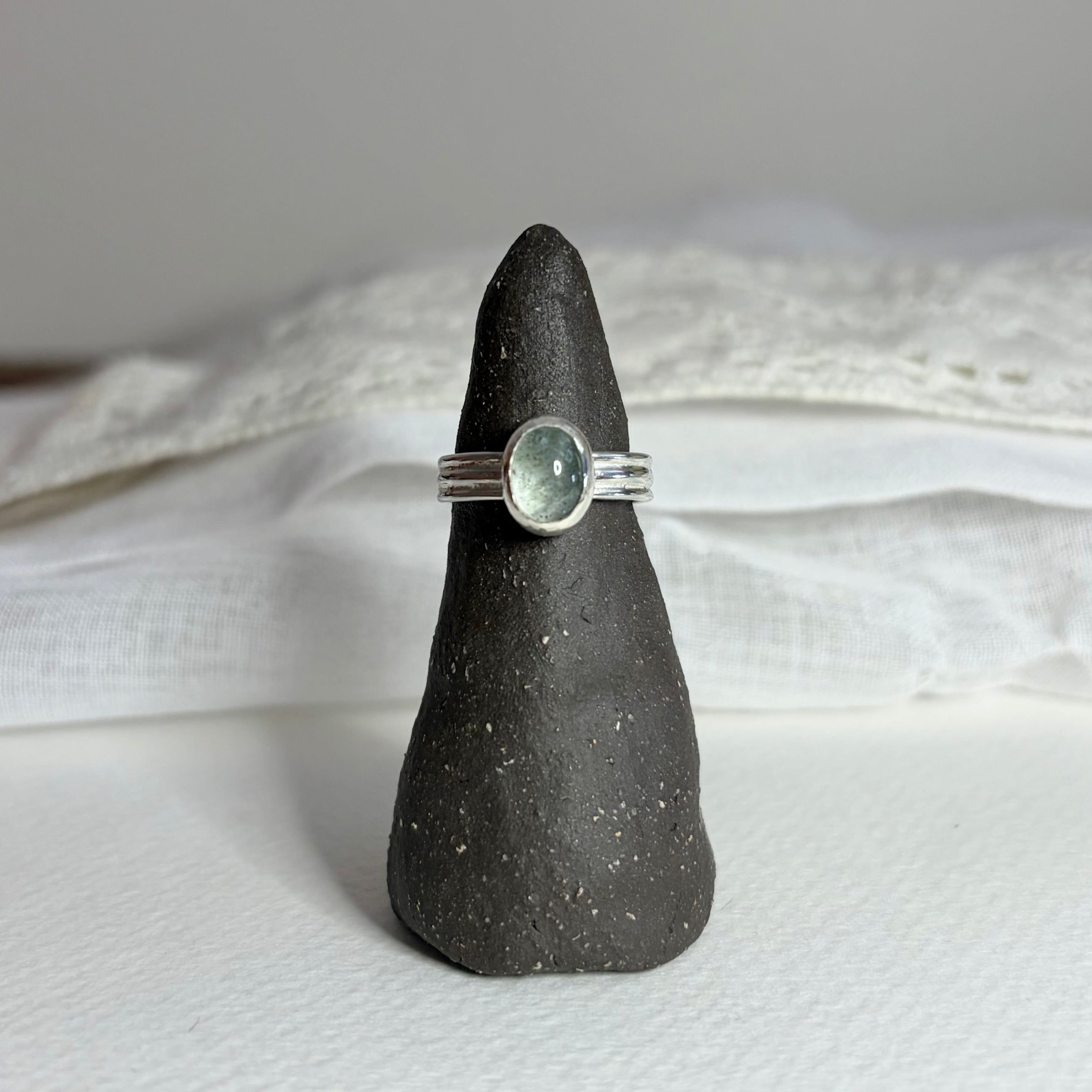 Moss Aquamarine Ring | Size 5.25 / Size K
