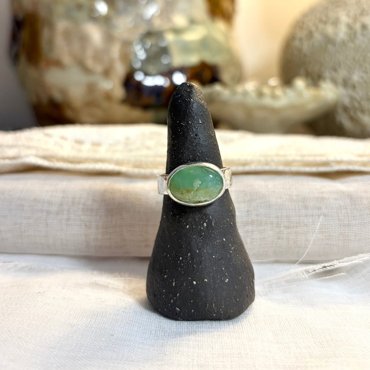Peruvian Opal Ring | Size 7.25 / Size O