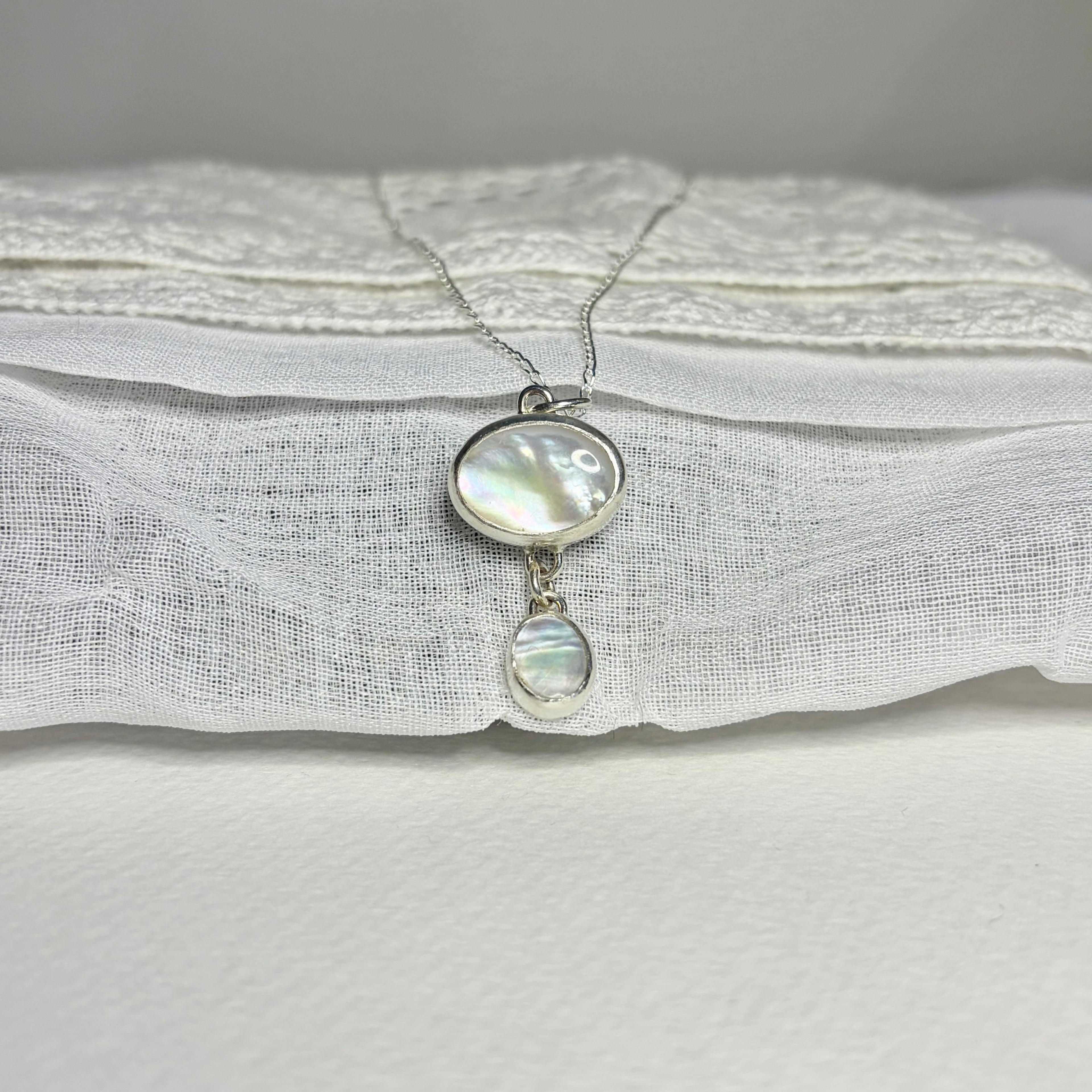 Mother of Pearl Dangle Necklace Pendant