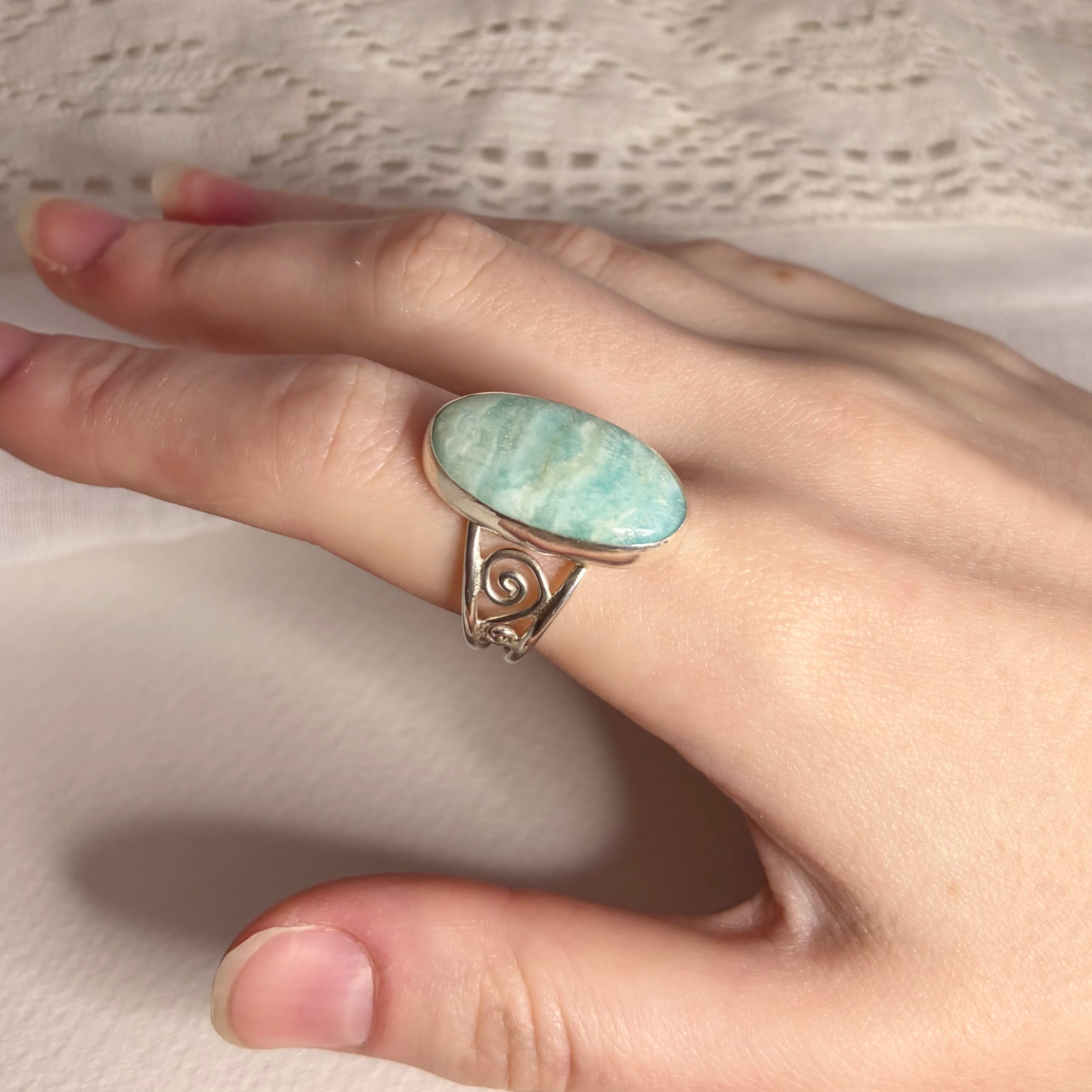 Aragonite Statement Ring | Size 10.75 / Size V