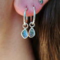 Boulder Opal Dainty Earrings