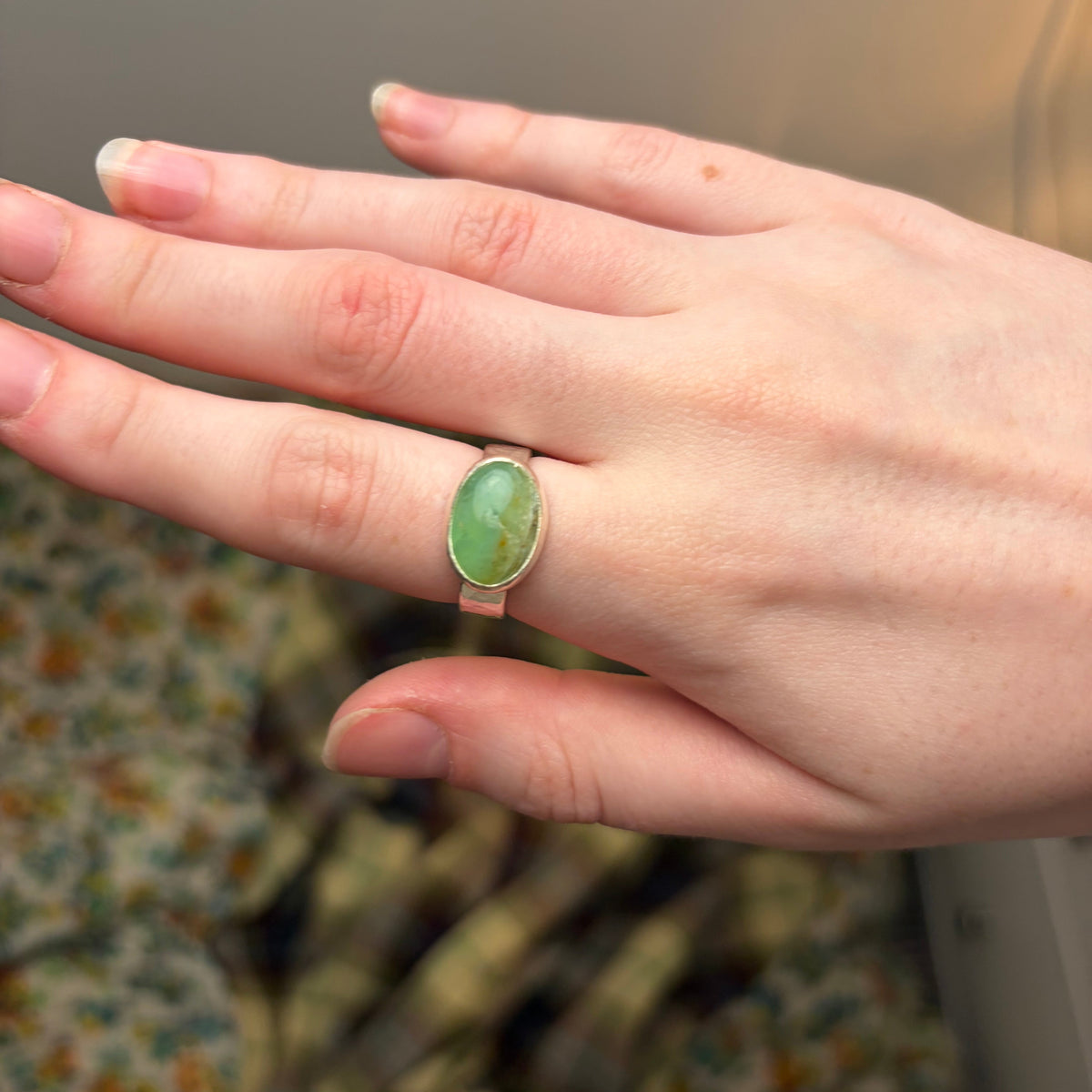 Peruvian Opal Ring | Size 7.25 / Size O