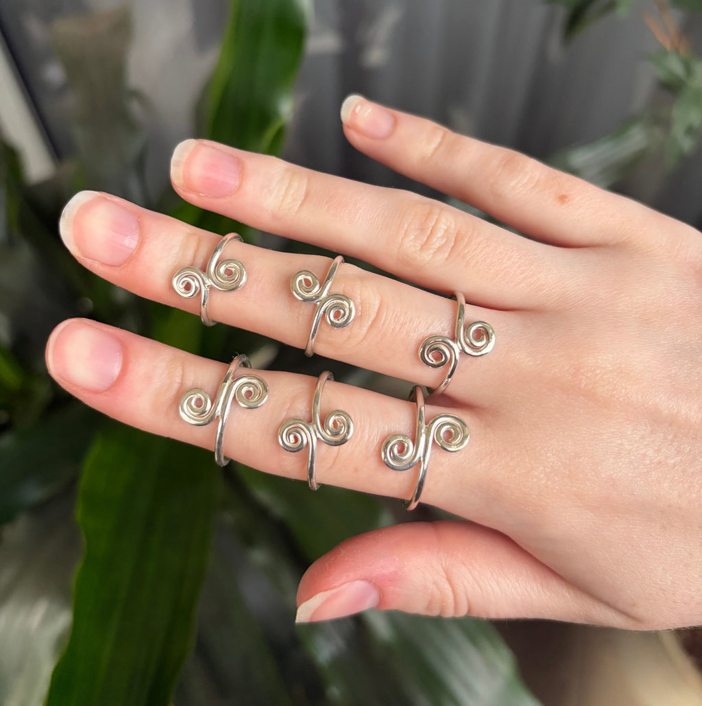 Wrought Iron Spiral Rings | Assorted Sizes