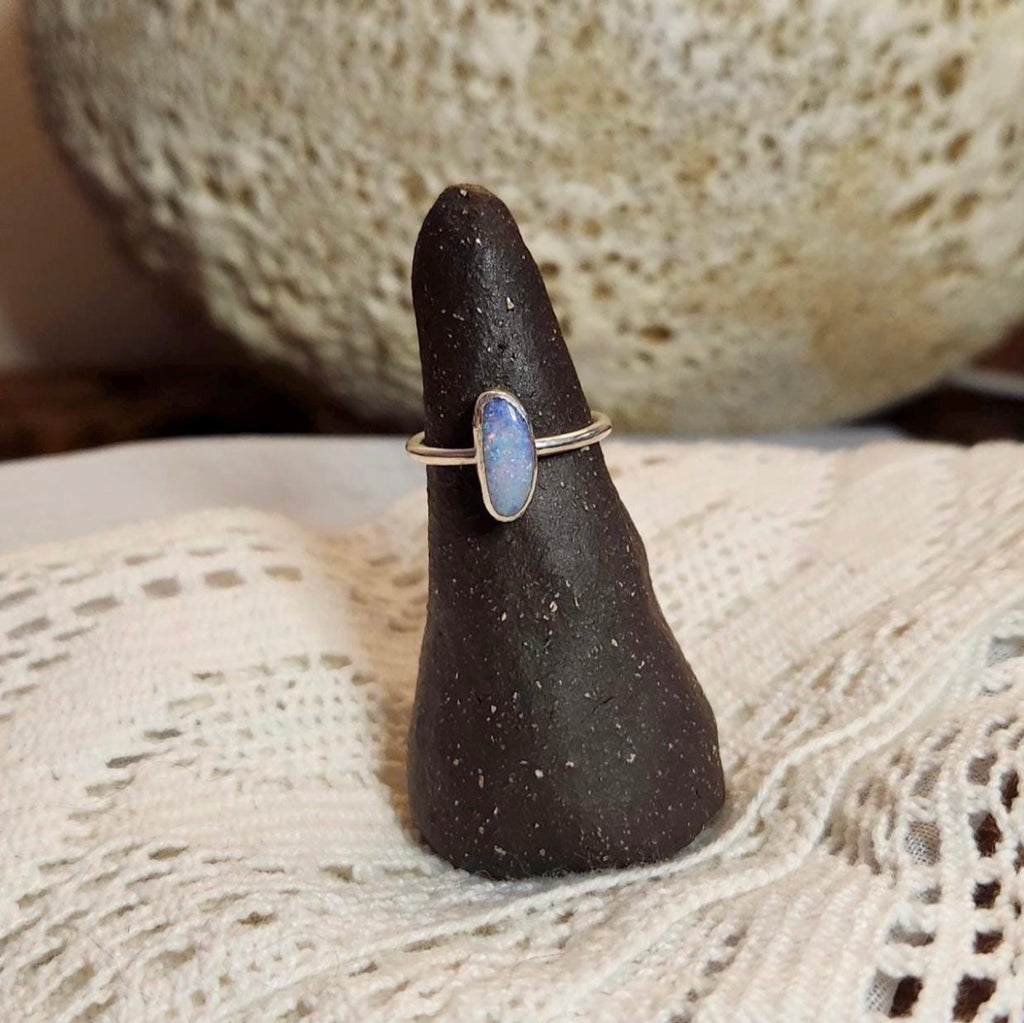 Cooper Pedy Opal Ring | Size 5 / Size J 1/2