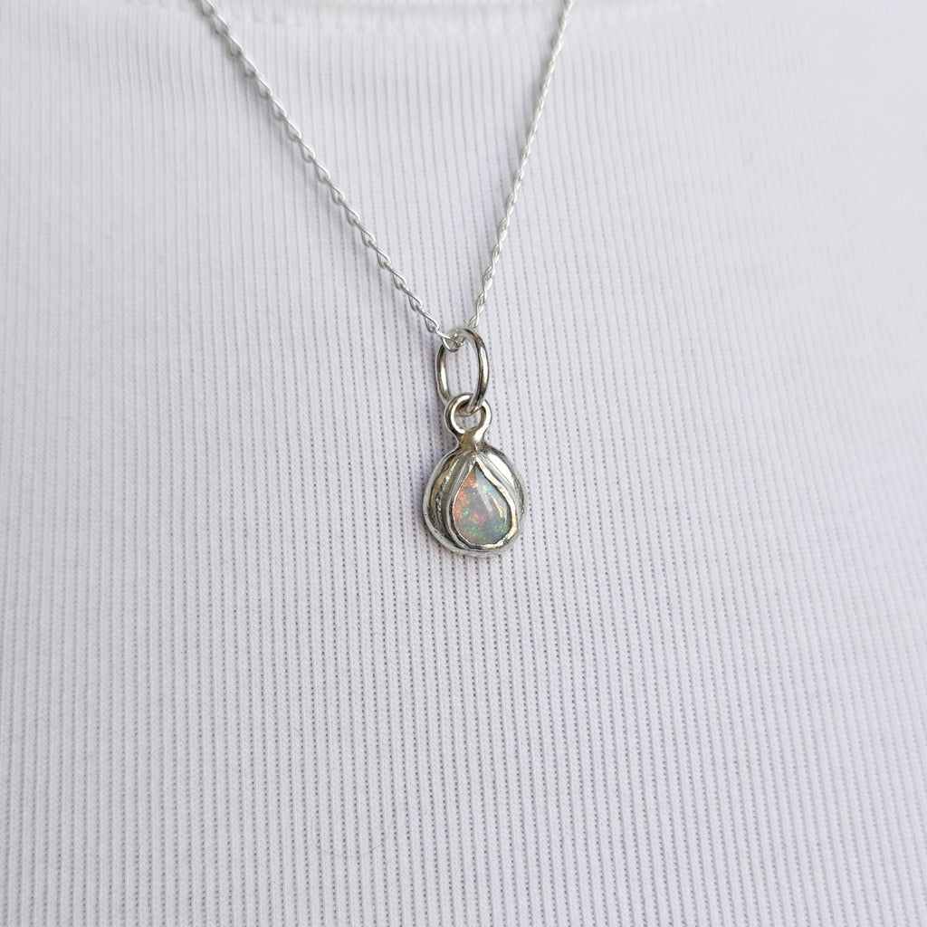 Pipe Opal Dainty Necklace Pendant