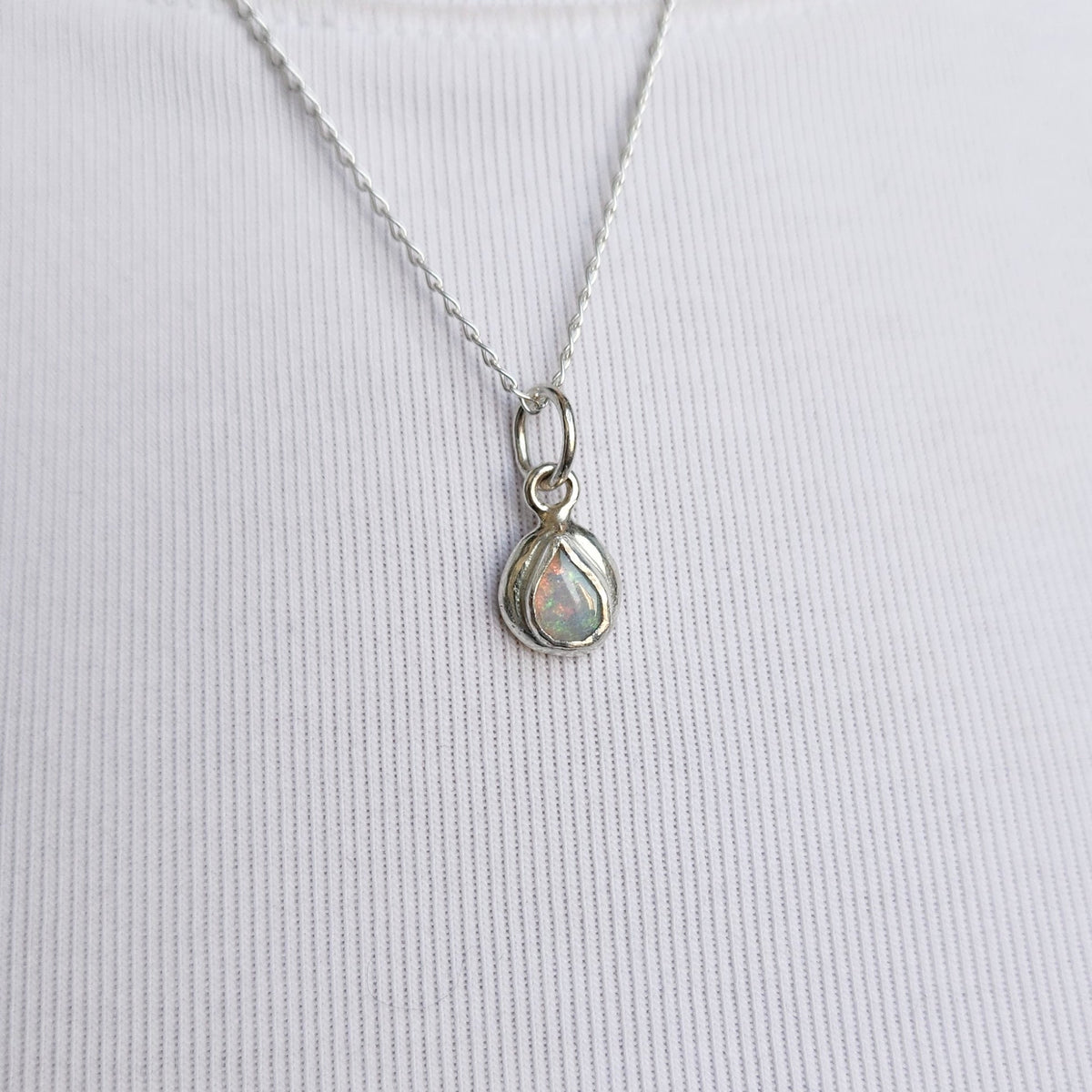 Pipe Opal Dainty Necklace Pendant