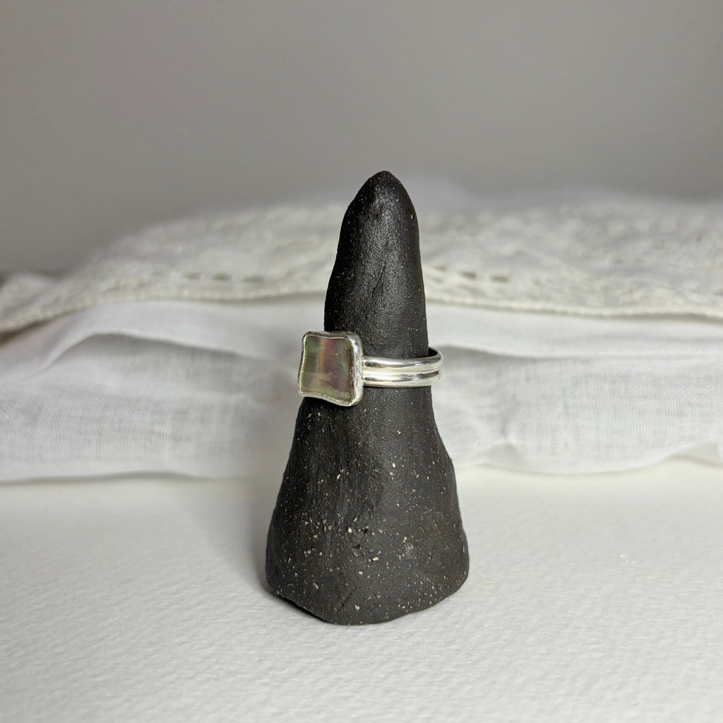 Abalone Shell Ring | Size 7 / Size N 1/2
