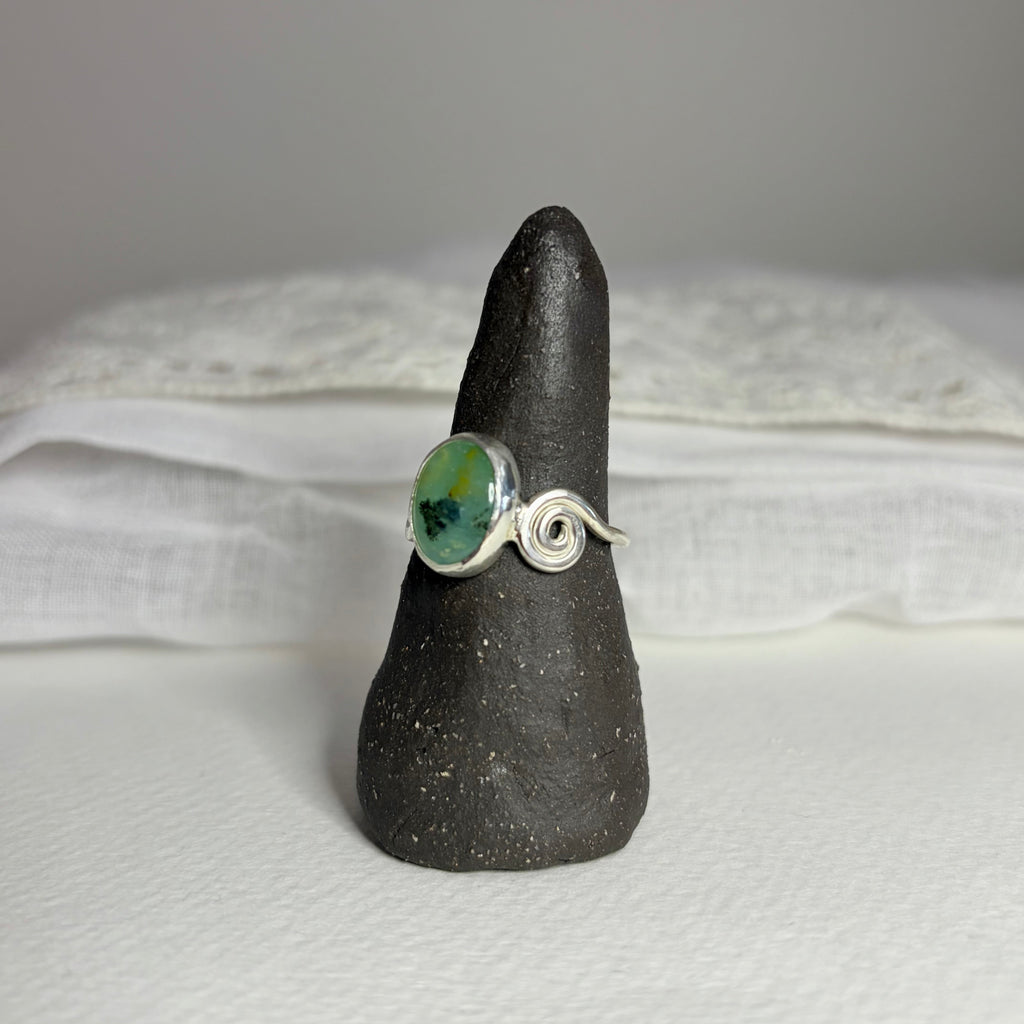 Peruvian Opal Ring | Size 8.5 / Size Q 1/2