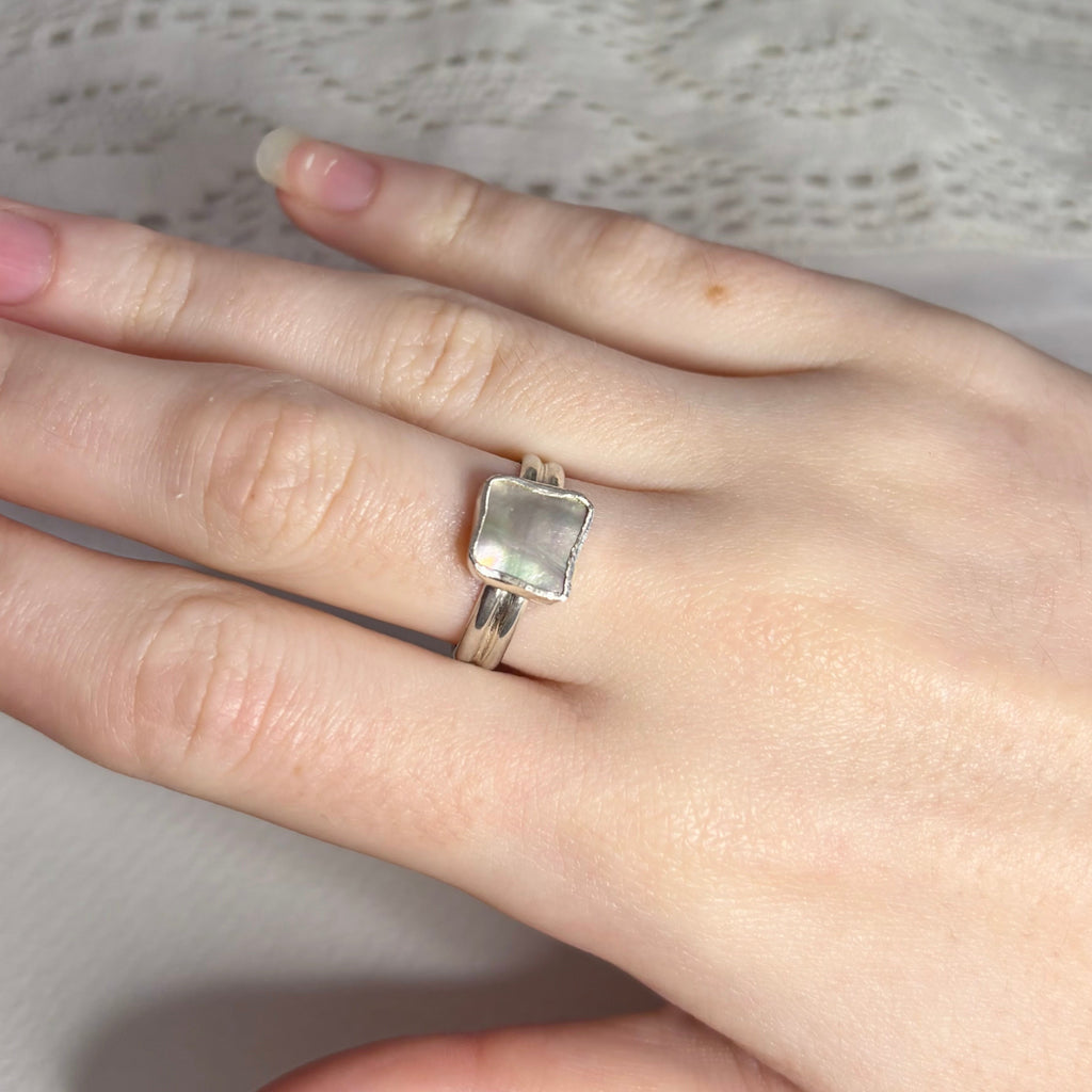 Abalone Shell Ring | Size 7 / Size N 1/2