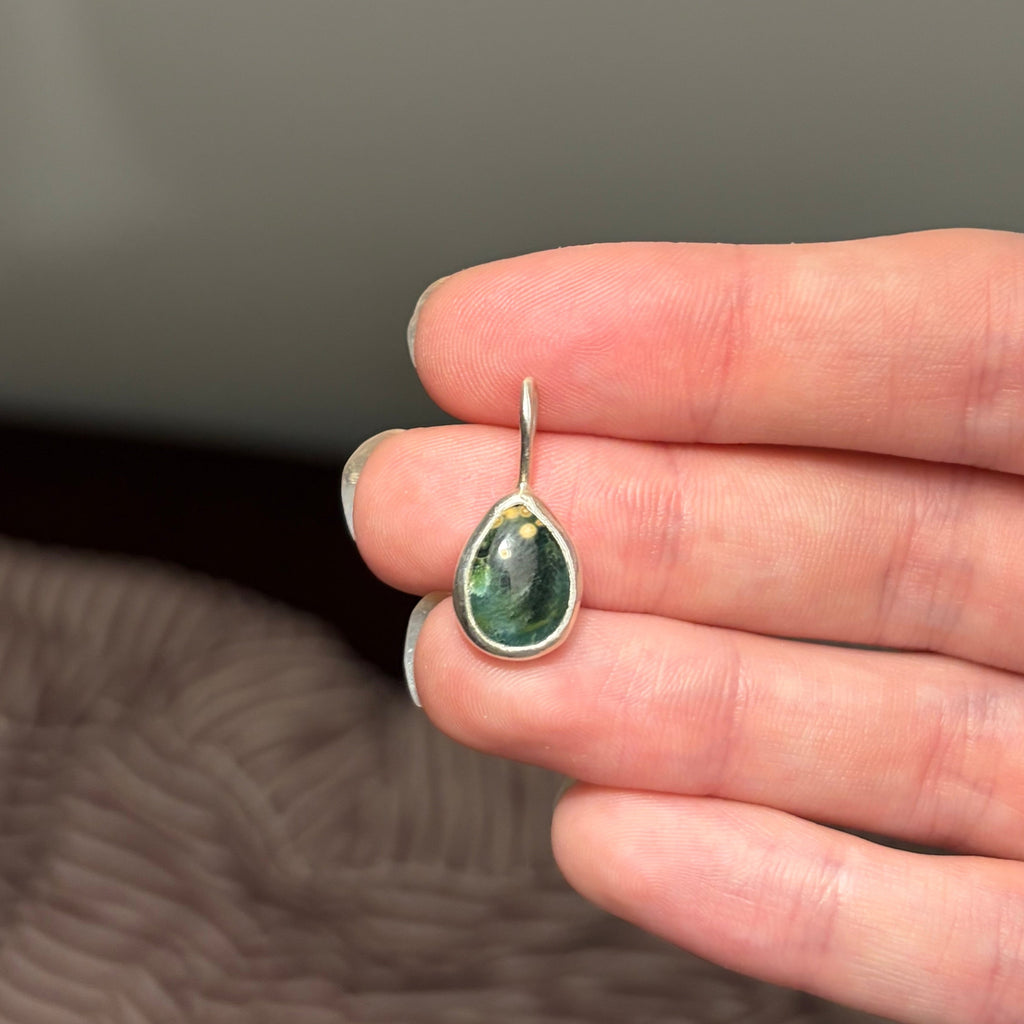 Ocean Jasper Dainty Necklace Pendant