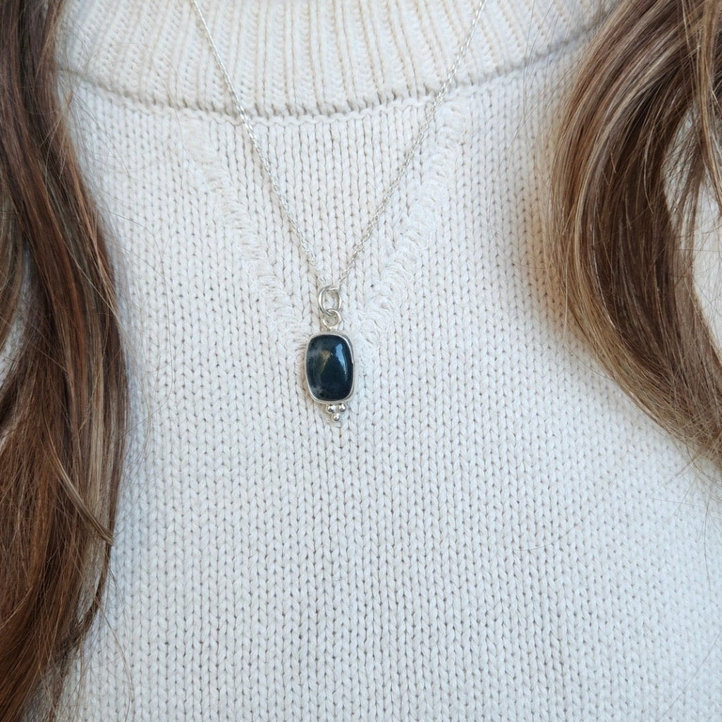 Moss Agate Necklace Pendant