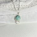 Turquoise and Mother of Pearl Necklace Pendant