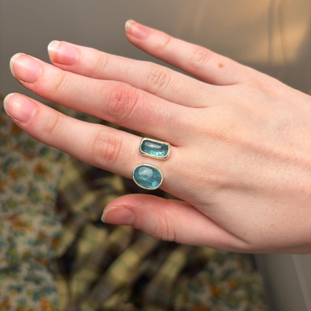 Kyanite Adjustable Ring | Approx Size 6 - 7.5 / Size L 1/2 - O 1/2