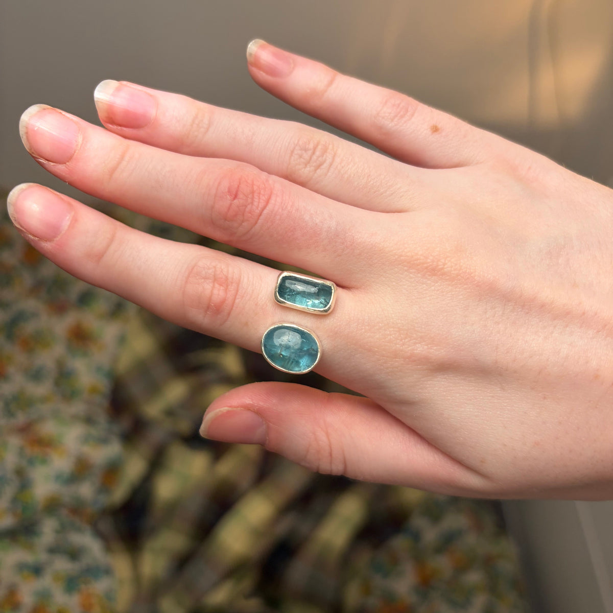 Kyanite Adjustable Ring | Approx Size 6 - 7.5 / Size L 1/2 - O 1/2