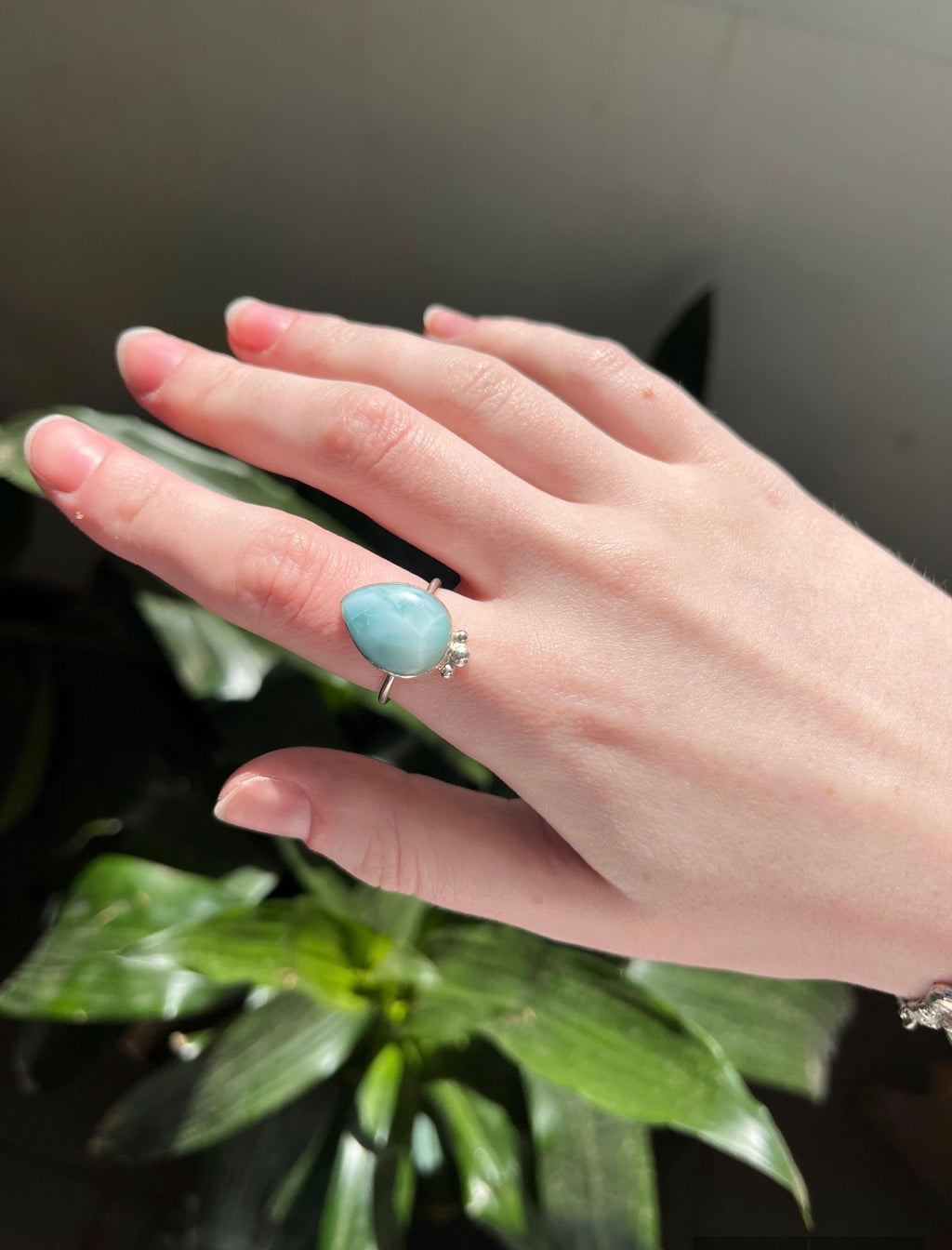 Larimar Statement Ring | Size 7.25 / Size O