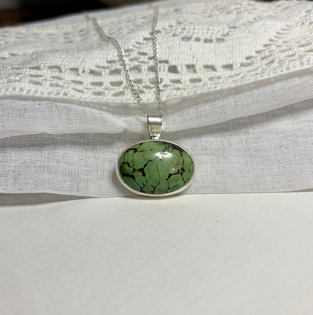 Turquoise Statement Necklace Pendant