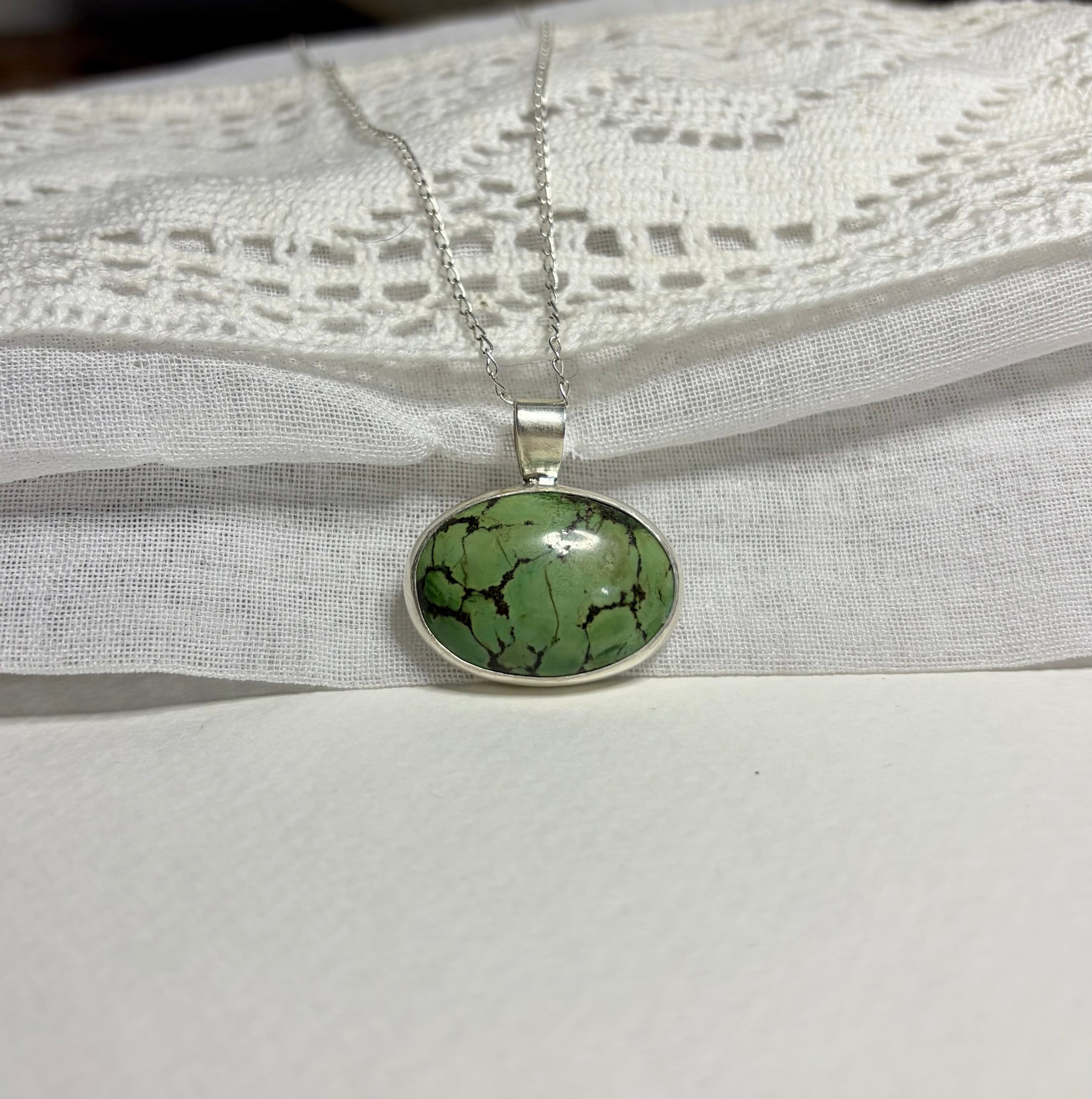 Turquoise Statement Necklace Pendant