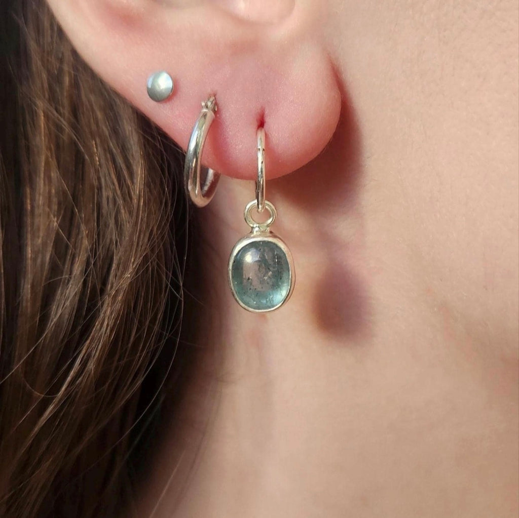 Kyanite Hoop Earrings