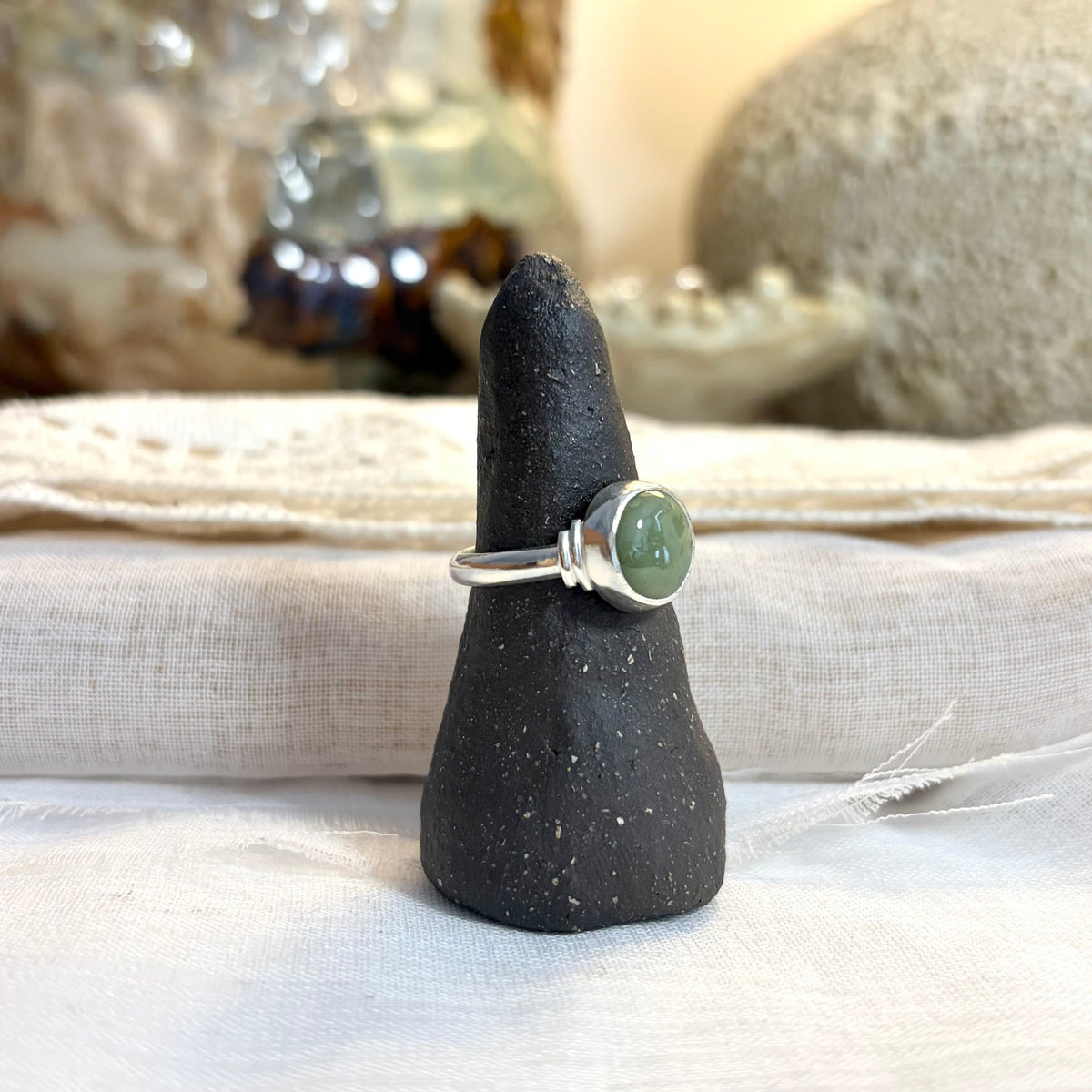 Jade Ring | Size 7.75 / Size P