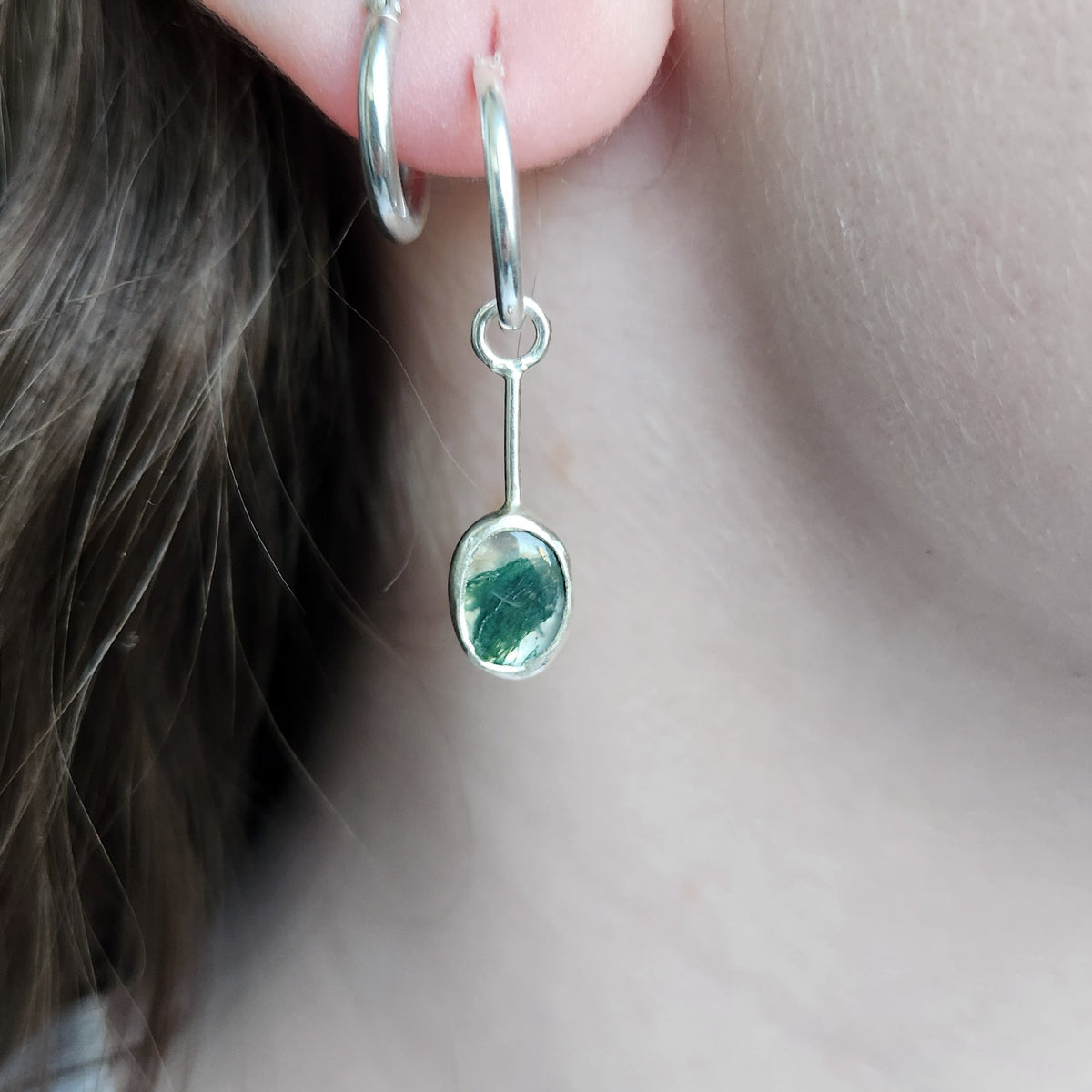 Moss Agate Earrings