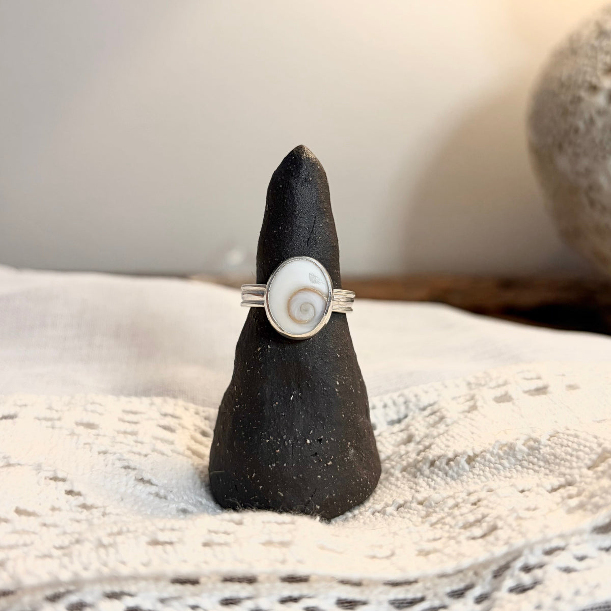 Shiva Shell Ring | Size 6.75 / Size N