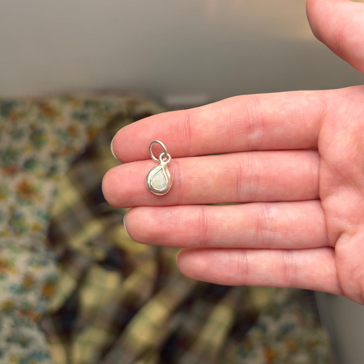 Pipe Opal Dainty Necklace Pendant